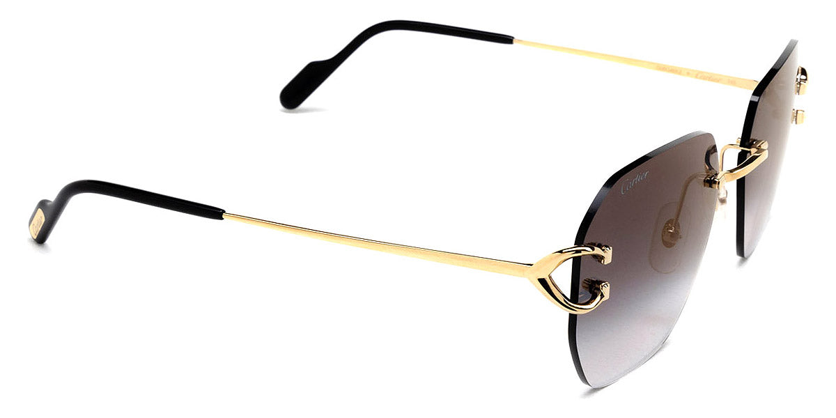 CARTIER SUNGLASSES - CT0394S 001 58 - Gold Signature C De Cartier