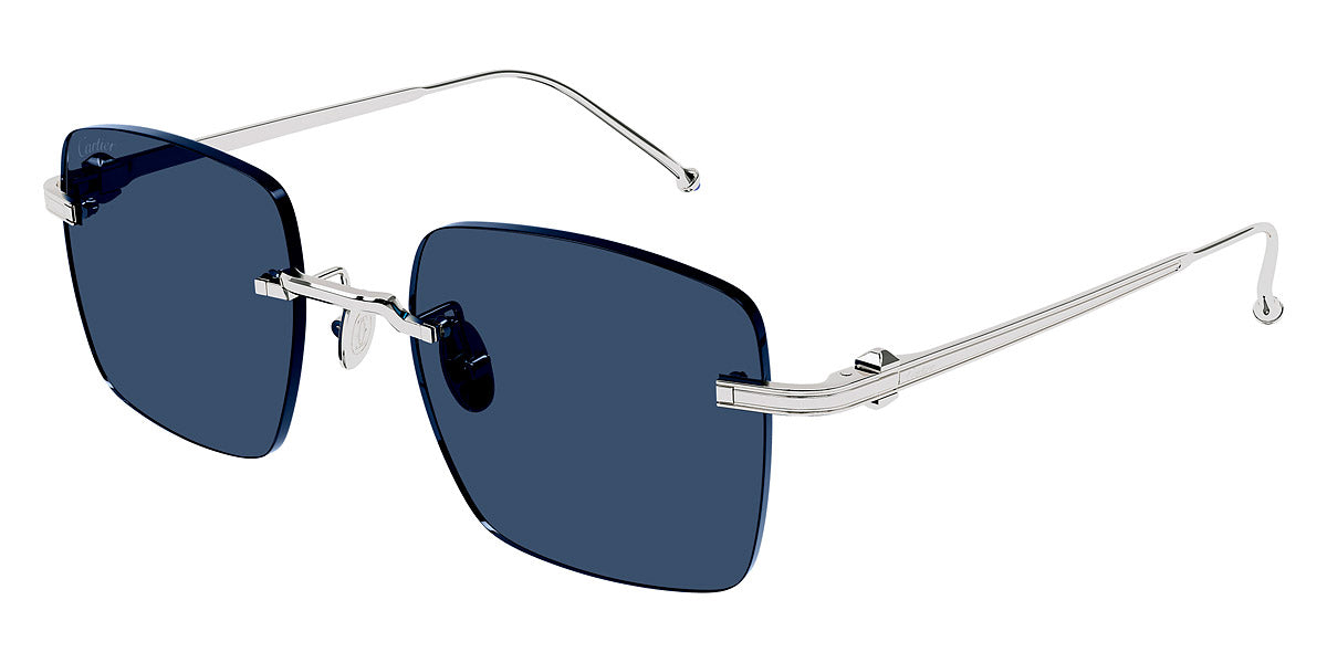 CARTIER SUNGLASSES - CT0403S 001 52 - Silver Pasha de Cartier