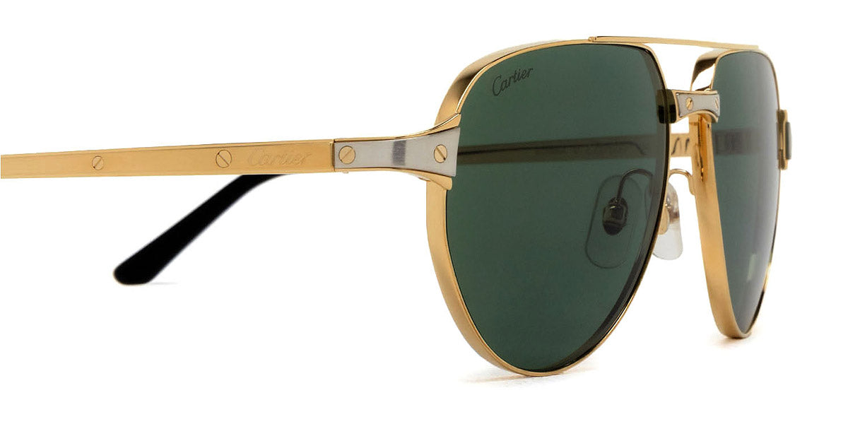 CARTIER SUNGLASSES - CT0425S 002 59 - Gold Santos de Cartier