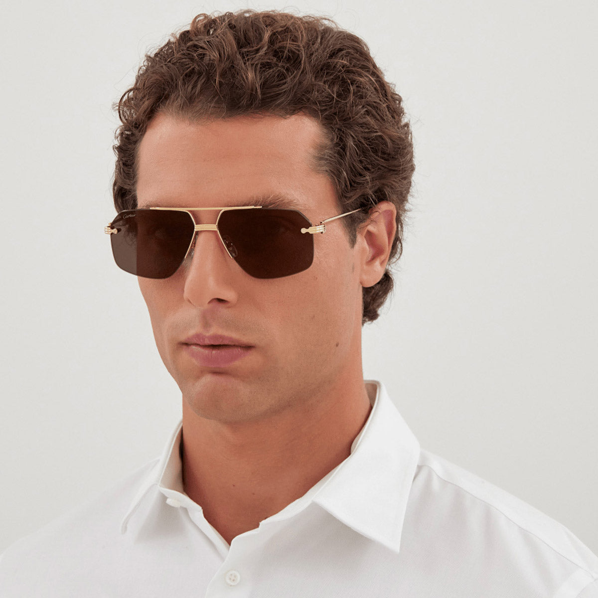 CARTIER SUNGLASSES - CT0426S 001 60 - Gold Première de Cartier