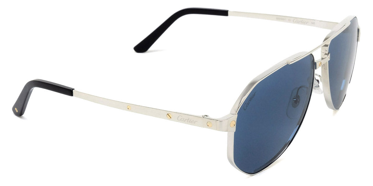 CARTIER SUNGLASSES - CT0461S 002 60 - Silver Santos de Cartier