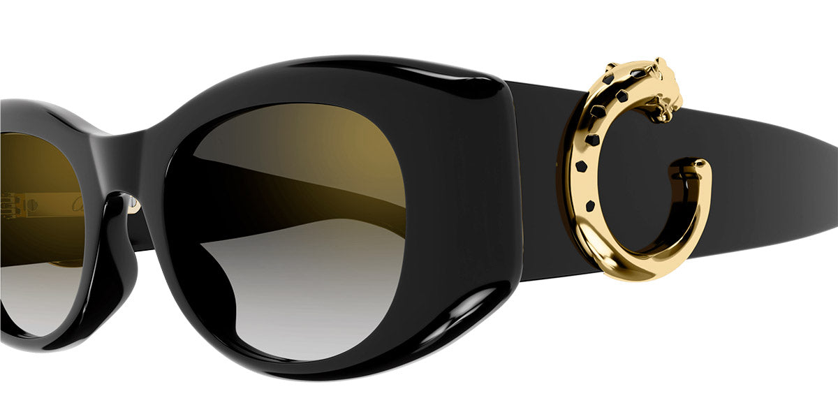 CARTIER SUNGLASSES - CT0472S 001 51 - Black Panthère de Cartier