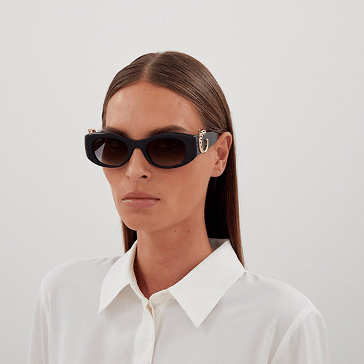 CARTIER SUNGLASSES - CT0472S 001 51 - Black Panthère de Cartier