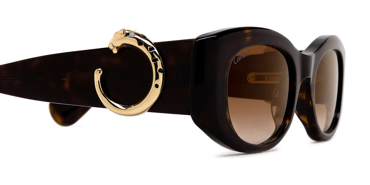 CARTIER SUNGLASSES - CT0472S 002 51 - Havana Panthère de Cartier