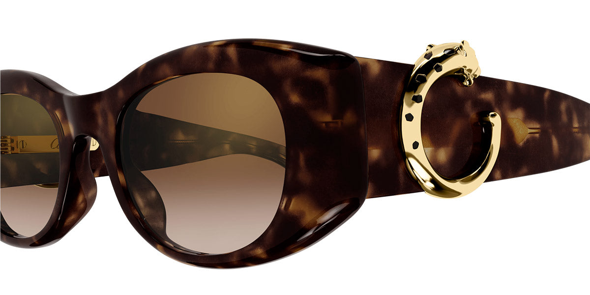 CARTIER SUNGLASSES - CT0472S 002 51 - Havana Panthère de Cartier