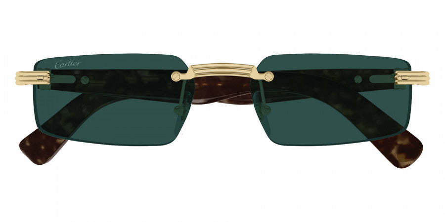 CARTIER SUNGLASSES - CT0537S 002 55 - Gold/Havana Première de Cartier