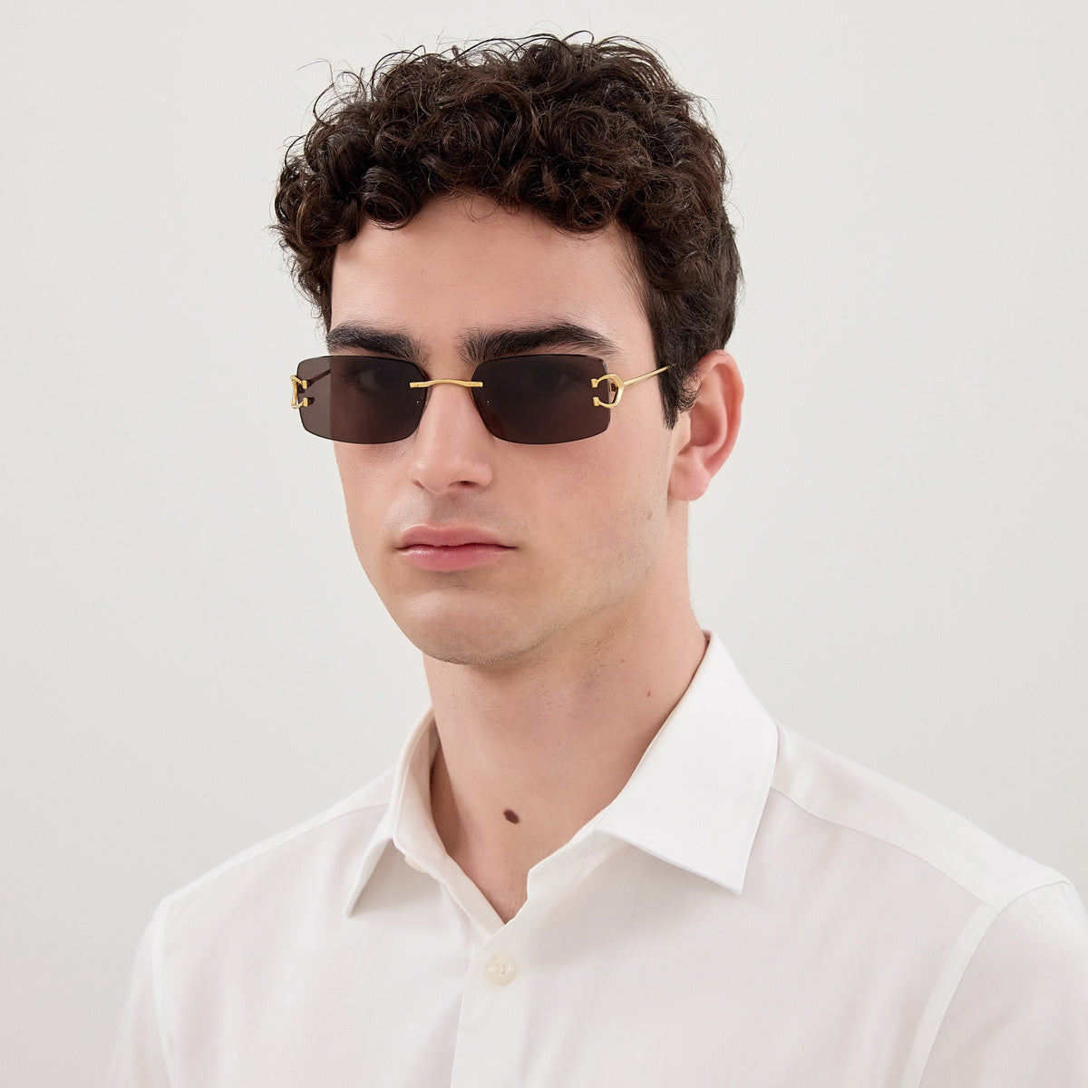 CARTIER SUNGLASSES - CT0605S 001 57 - Gold Signature C de Cartier