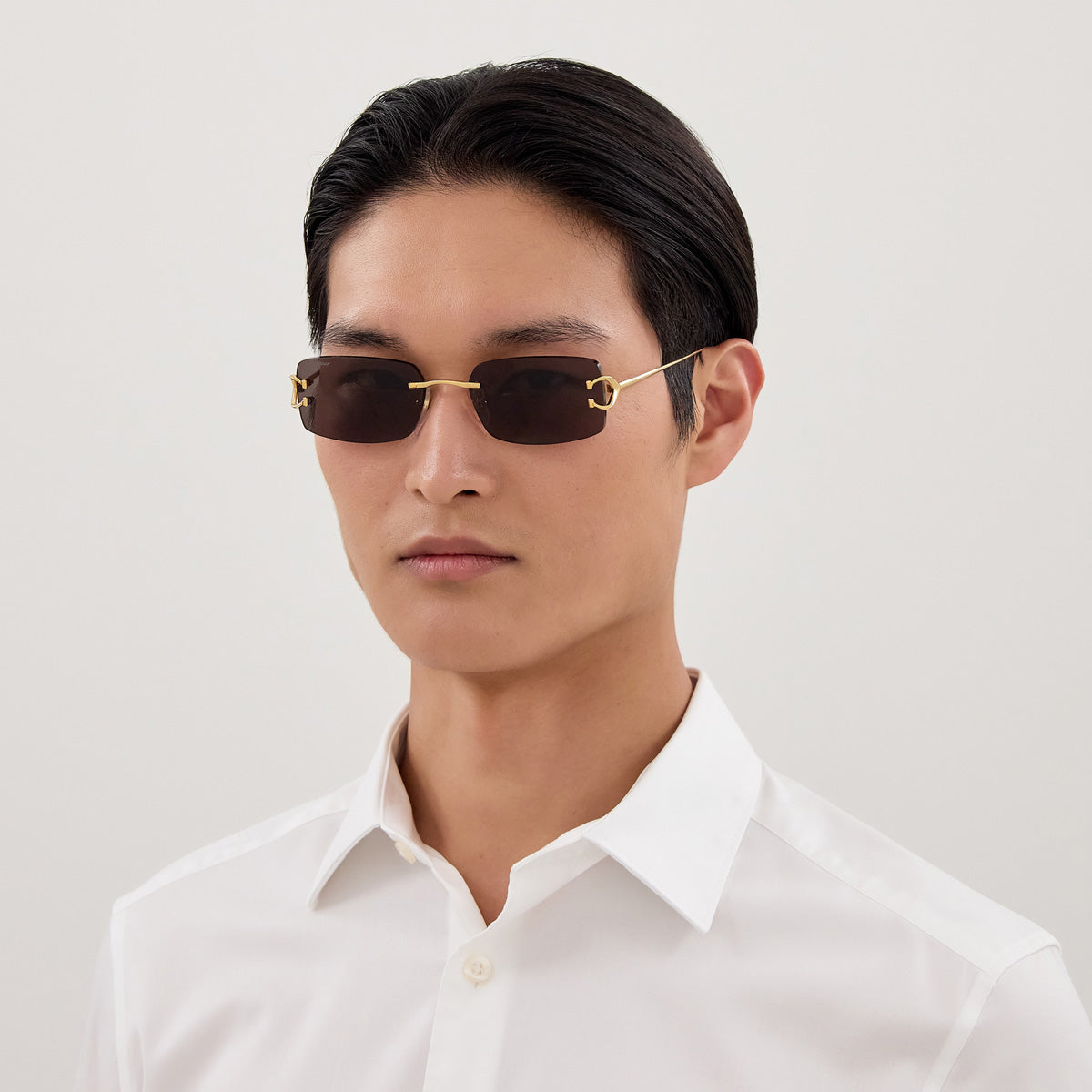 CARTIER SUNGLASSES - CT0605S 001 57 - Gold Signature C de Cartier