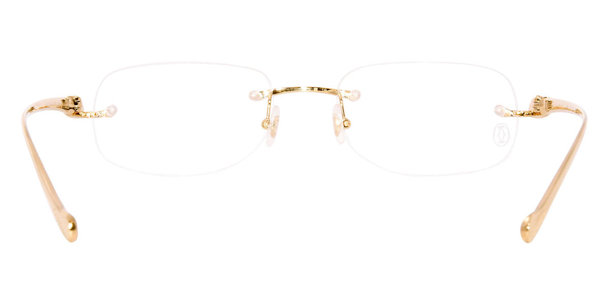 CARTIER EYEGLASSES - CT0058O 001 52 - Gold Panthère De Cartier
