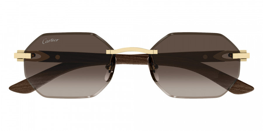 CARTIER SUNGLASSES - CT0439S 006 54 - Gold/Yellow C Décor