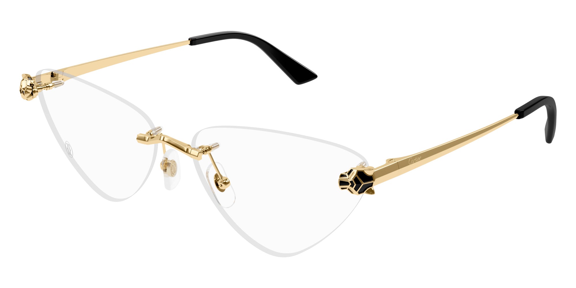 CARTIER EYEGLASSES - CT0448O 001 60 - Gold Panthère De Cartier