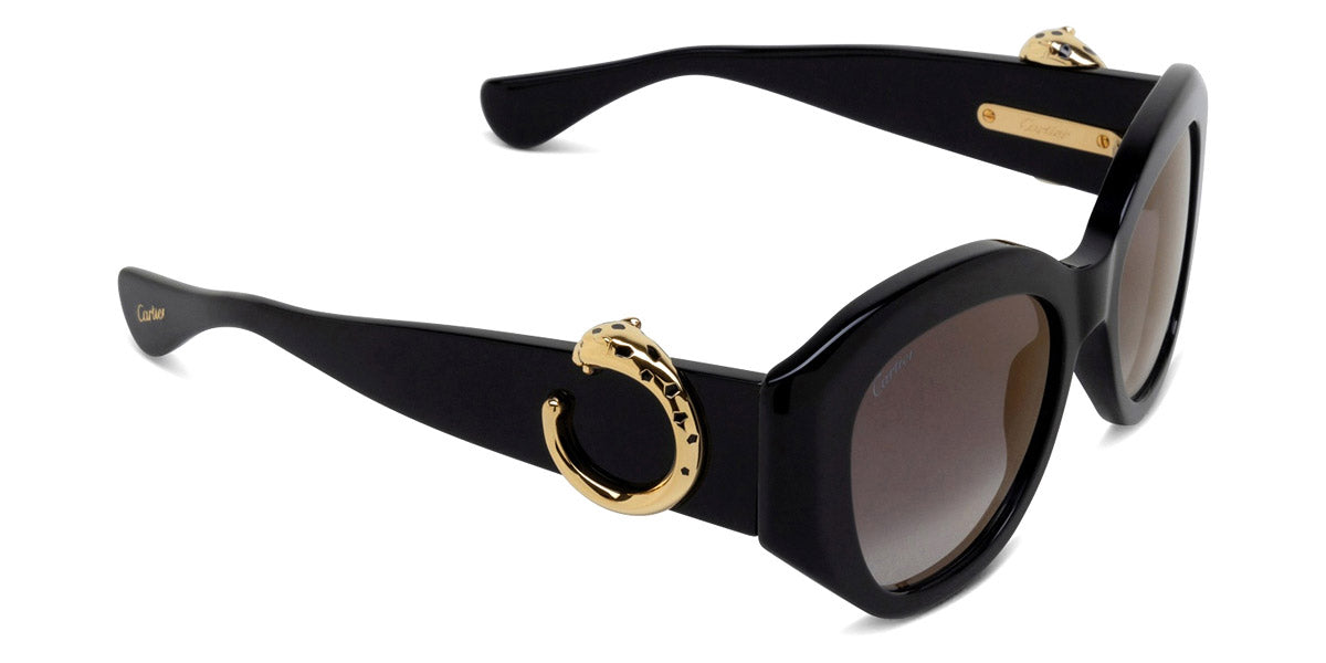 CARTIER SUNGLASSES - CT0502S 001 53 - Black Panthère De Cartier