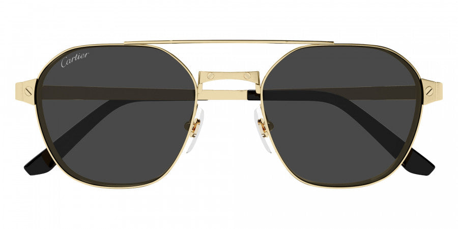 Cartier™ CT0571S 001 52 - Gold Santos de Cartier