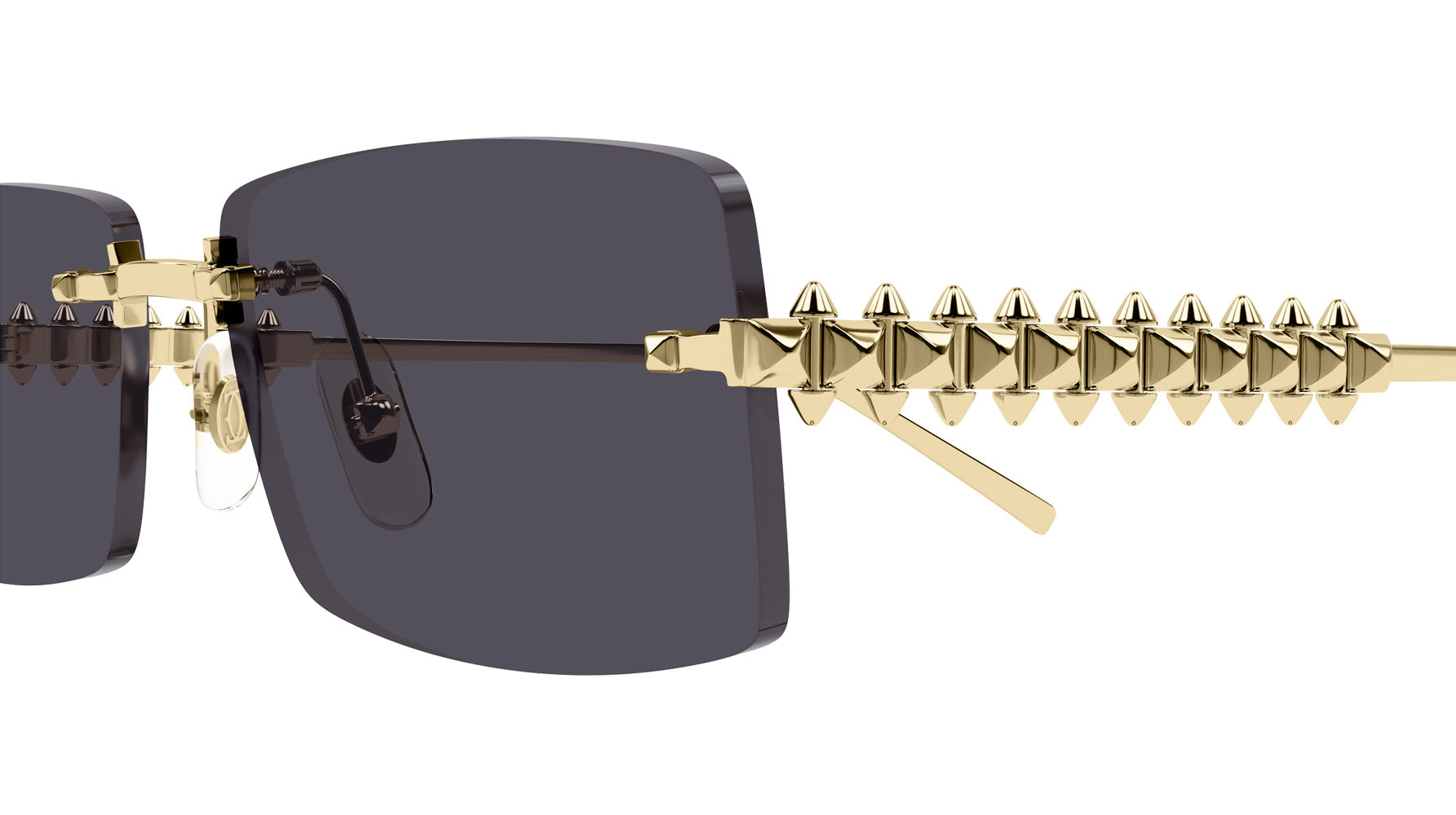 CARTIER SUNGLASSES - CT0604S 002 57 - Gold Clash de Cartier
