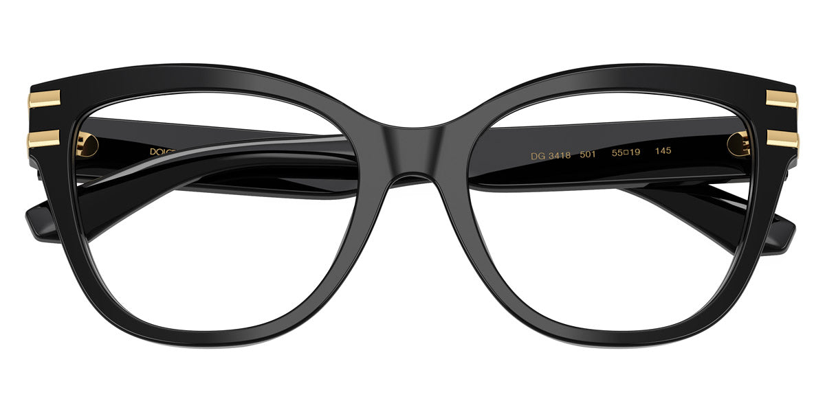 DOLCE & GABBANA EYEGLASSES - DG3418 501 53 - Black