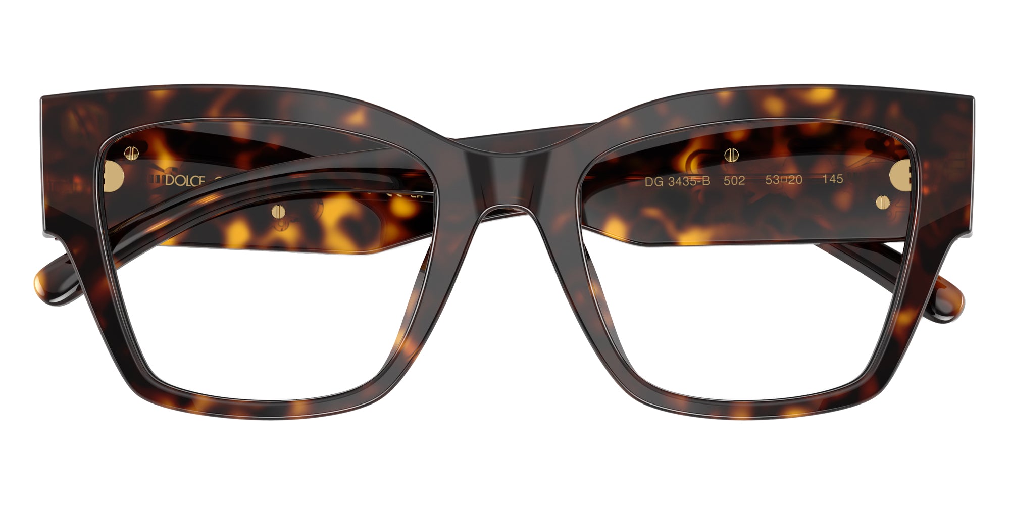DOLCE & GABBANA EYEGLASSES - DG3435B 502 51 - Havana