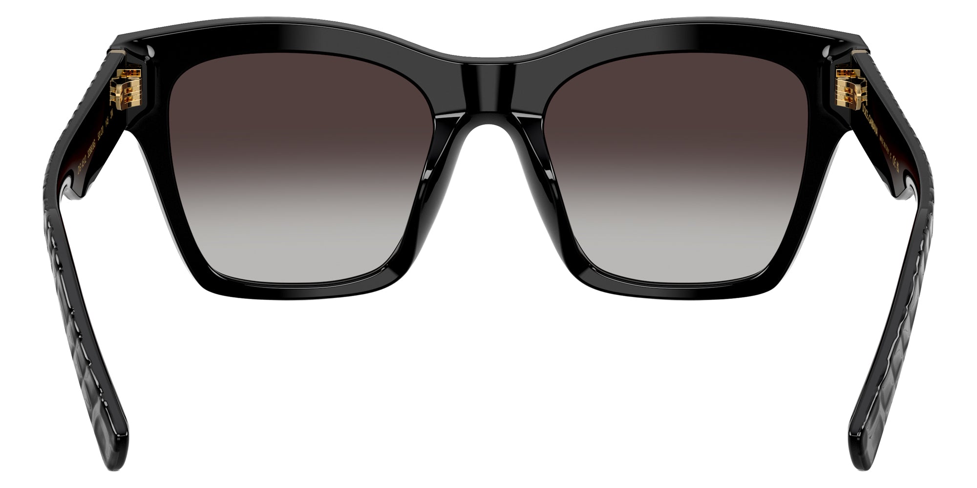 DOLCE & GABBANA SUNGLASSES - DG4512 32888G 53 - Black Texture Cocco