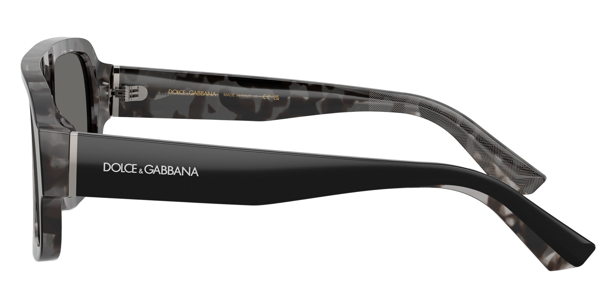 DOLCE & GABBANA SUNGLASSES - DG4516 3403/1 55 - Black on Gray Havana