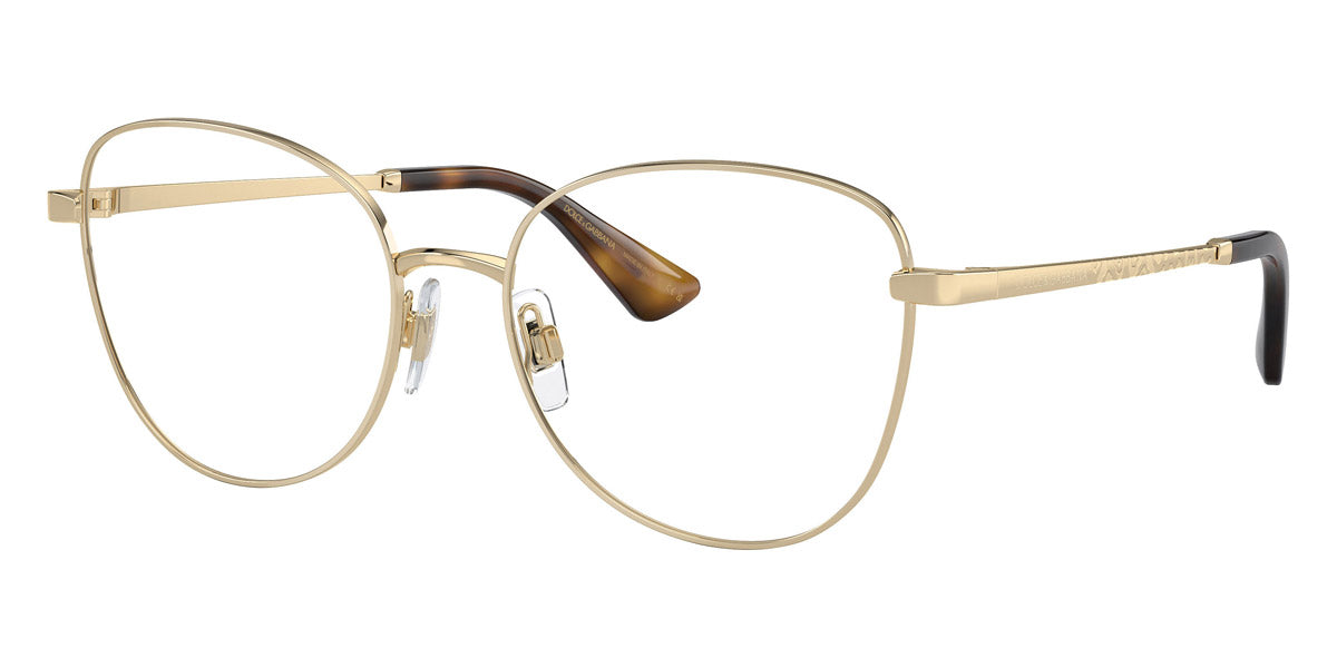 DOLCE & GABBANA EYEGLASSES - DG1355 1365 55 - Light Gold