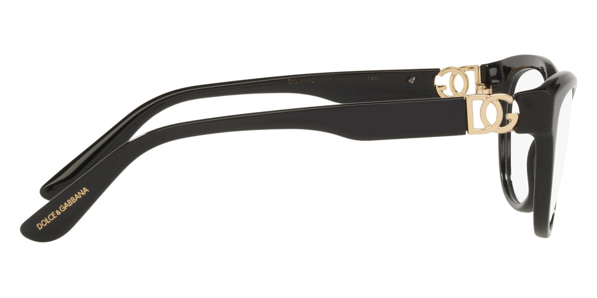 DOLCE & GABBANA EYEGLASSES - DG3342F 501 55 - Black