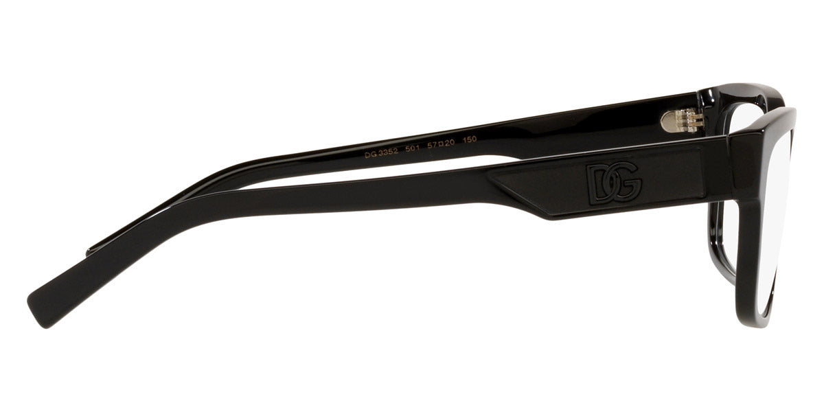 DOLCE & GABBANA EYEGLASSES - DG3352 501 55 - Black