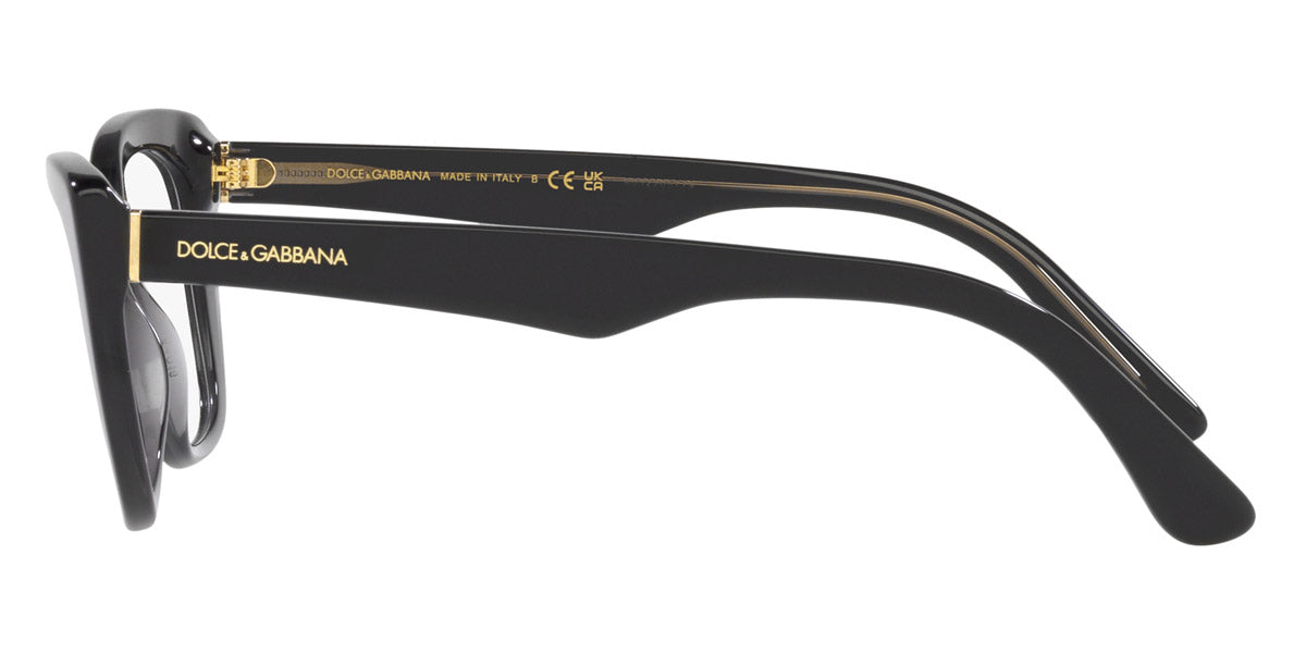 DOLCE & GABBANA EYEGLASSES - DG3360 3246 54 - Black/Transparent Gray
