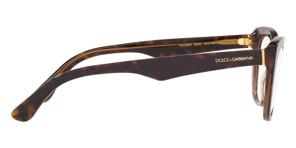 DOLCE & GABBANA EYEGLASSES - DG3360 3256 54 - Havana/Transparent Brown