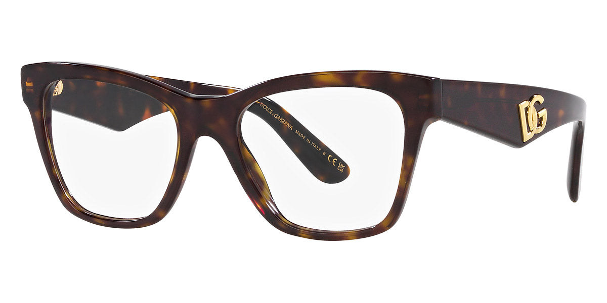 DOLCE & GABBANA EYEGLASSES - DG3374 502 53 - Havana