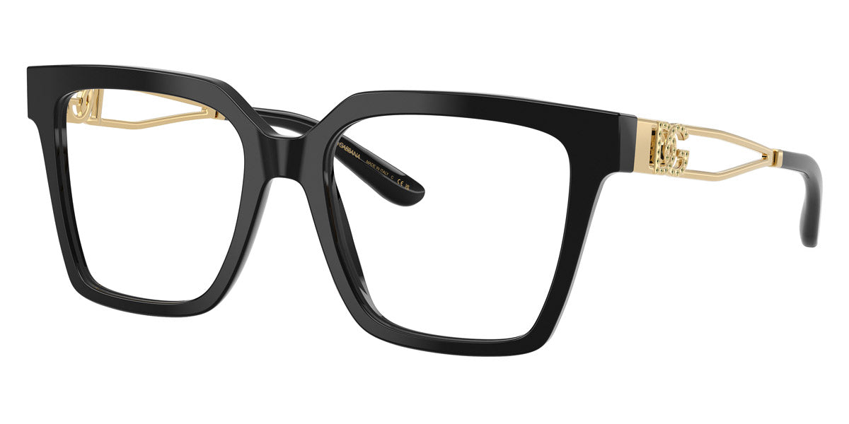 DOLCE & GABBANA EYEGLASSES - DG3376B 3355 53 - Black/Gold