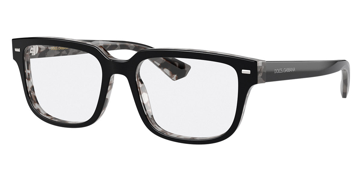 DOLCE & GABBANA EYEGLASSES - DG3380 3403 54 - Black on Gray Havana