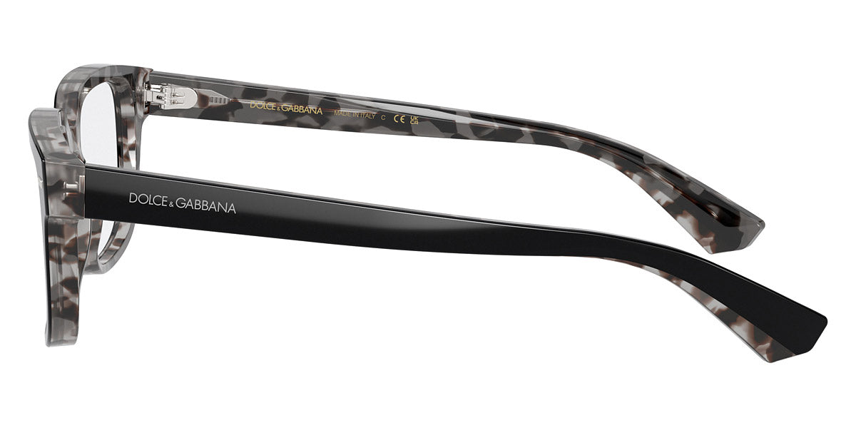 DOLCE & GABBANA EYEGLASSES - DG3380 3403 54 - Black on Gray Havana