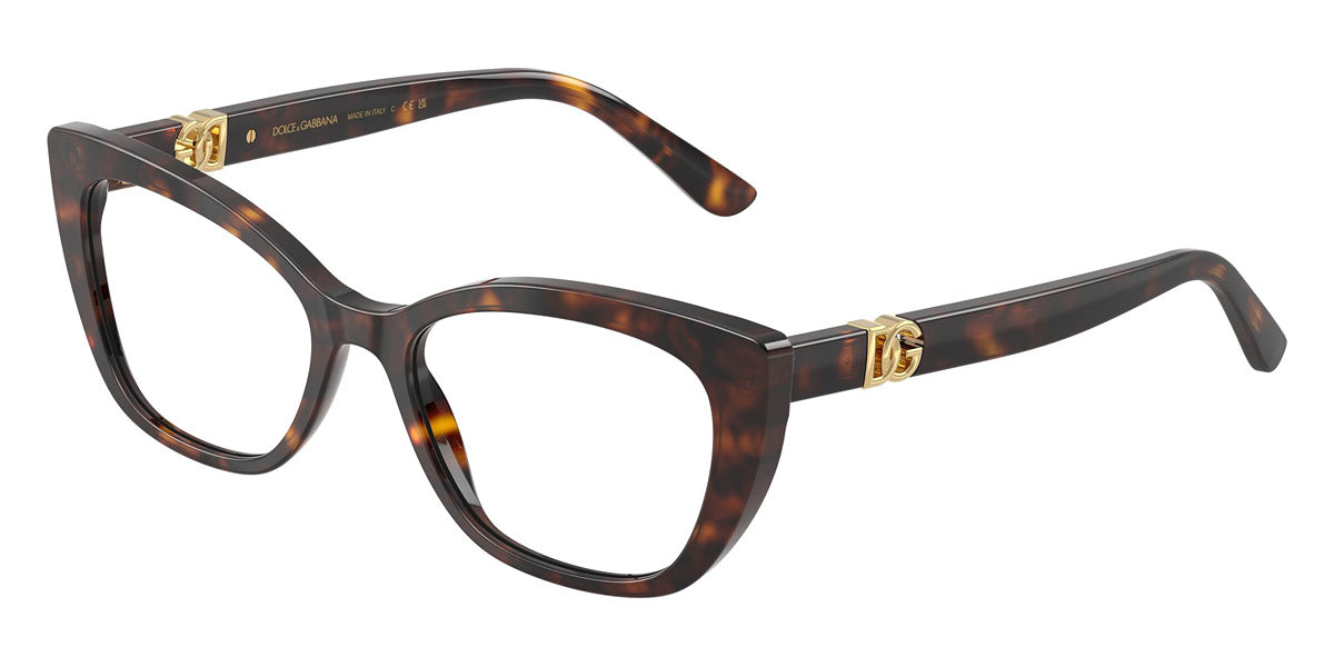 DOLCE & GABBANA EYEGLASSES - DG3398 502 54 - Havana