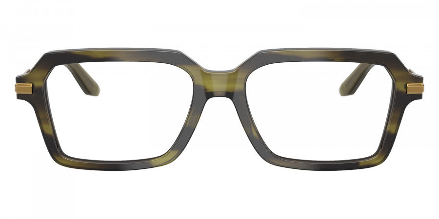 DOLCE & GABBANA EYEGLASSES - DG3401 3447 54 - Striped Olive/Dark Gold