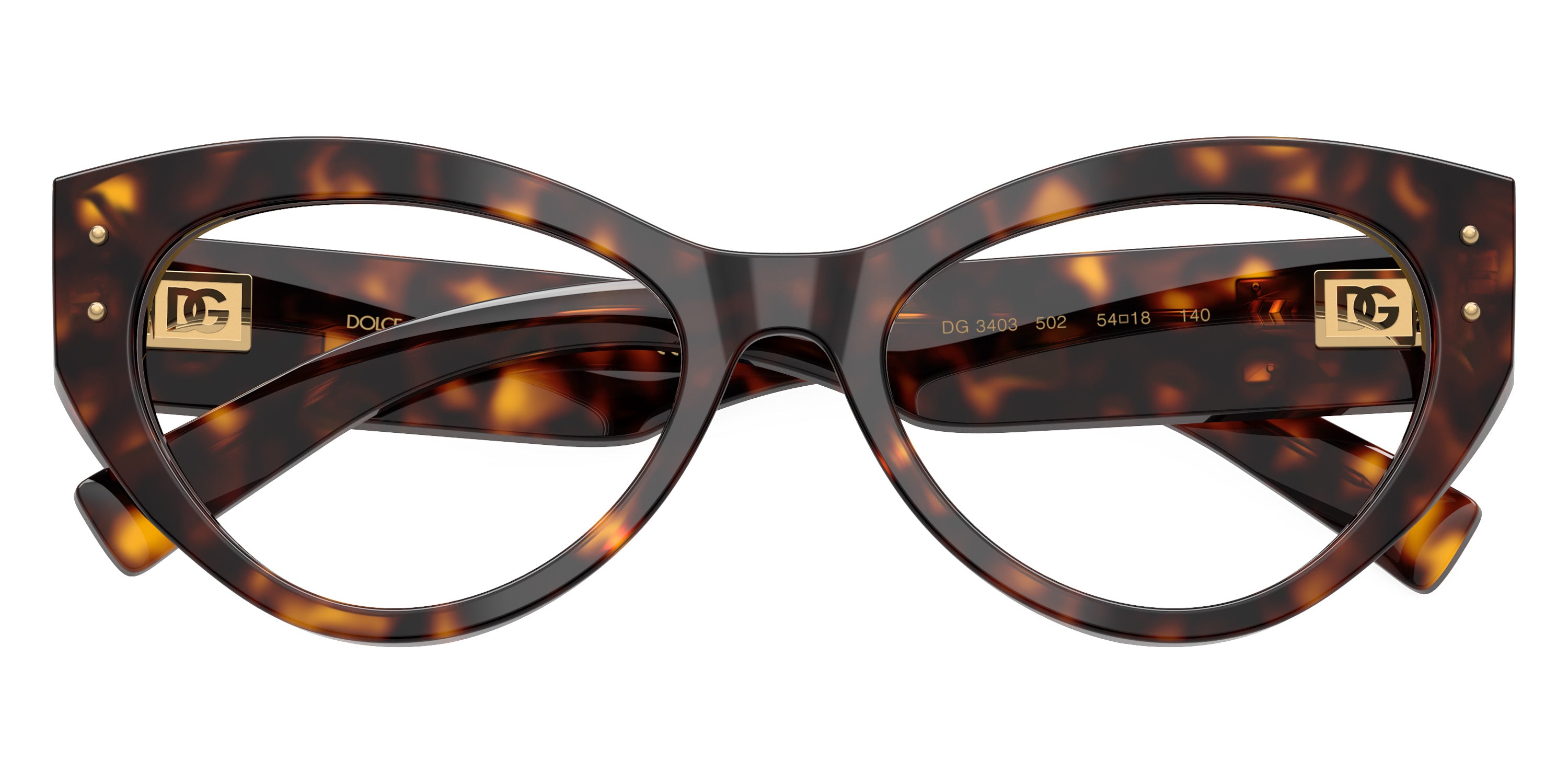DOLCE & GABBANA EYEGLASSES - DG3403 502 54 - Havana