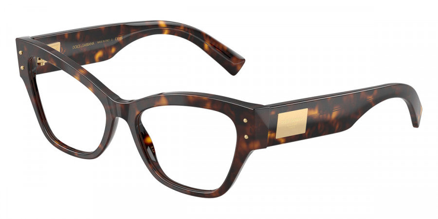 DOLCE & GABBANA EYEGLASSES - DG3404 502 52 - Havana