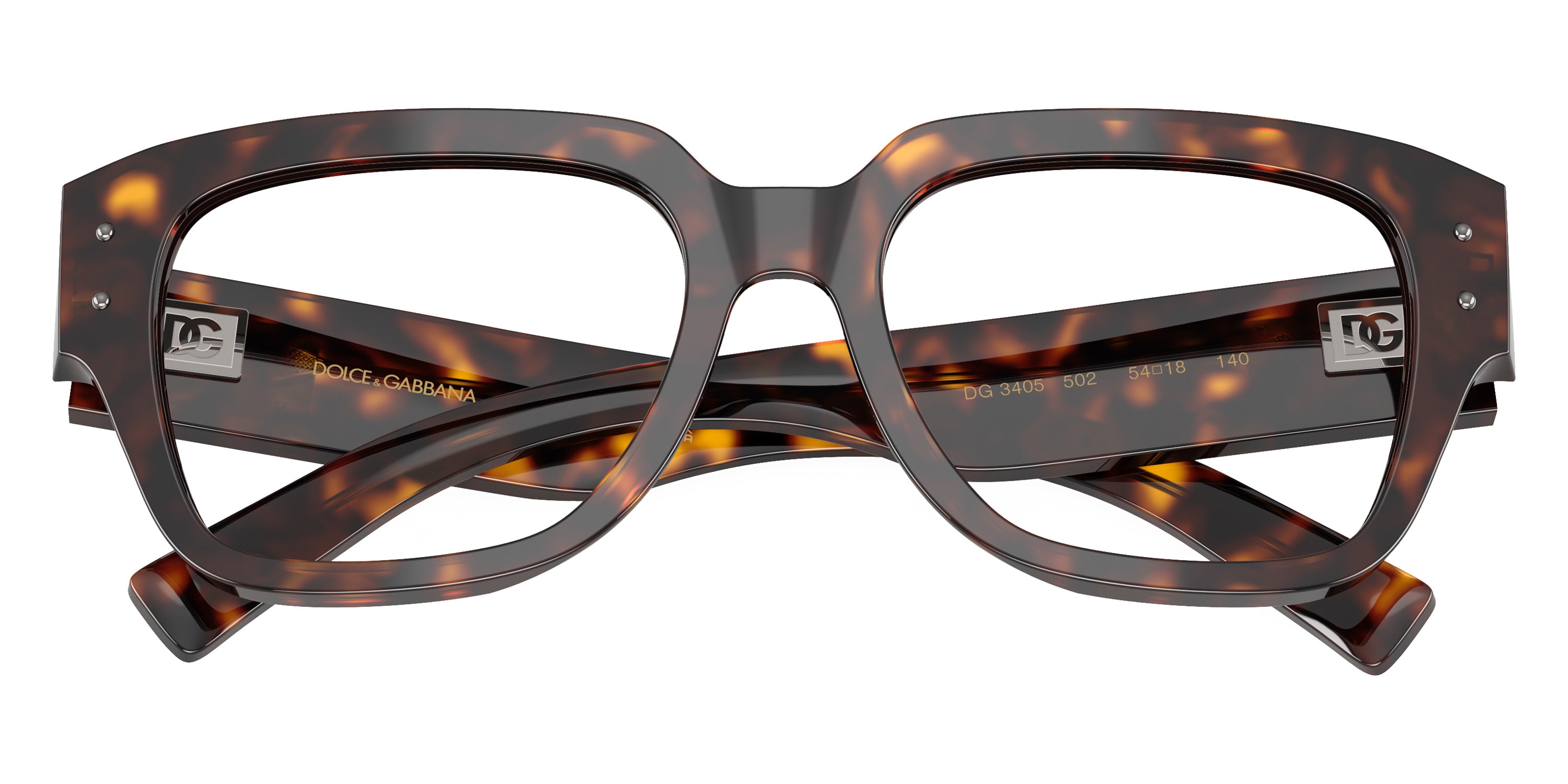 DOLCE & GABBANA EYEGLASSES - DG3405 502 52 - Havana