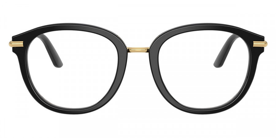 DOLCE & GABBANA EYEGLASSES - DG3410 3299 52 - Top Black on Leo/Gold