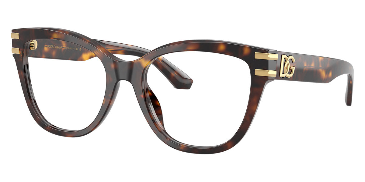 DOLCE & GABBANA EYEGLASSES - DG3418 502 55 - Havana