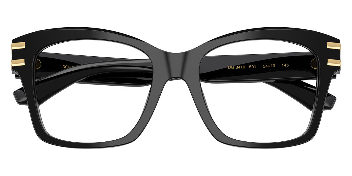 DOLCE & GABBANA EYEGLASSES - DG3419 501 54 - Black