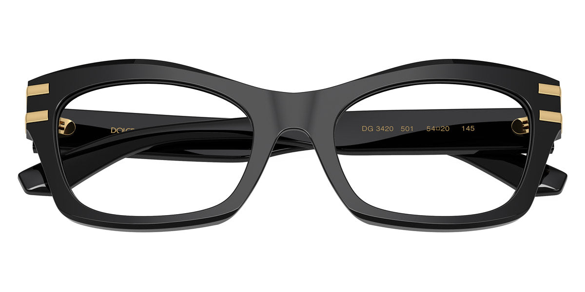 DOLCE & GABBANA EYEGLASSES - DG3420 501 54 - Black