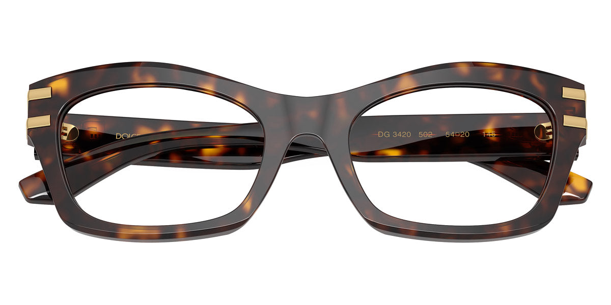 DOLCE & GABBANA EYEGLASSES - DG3420 502 54 - Havana