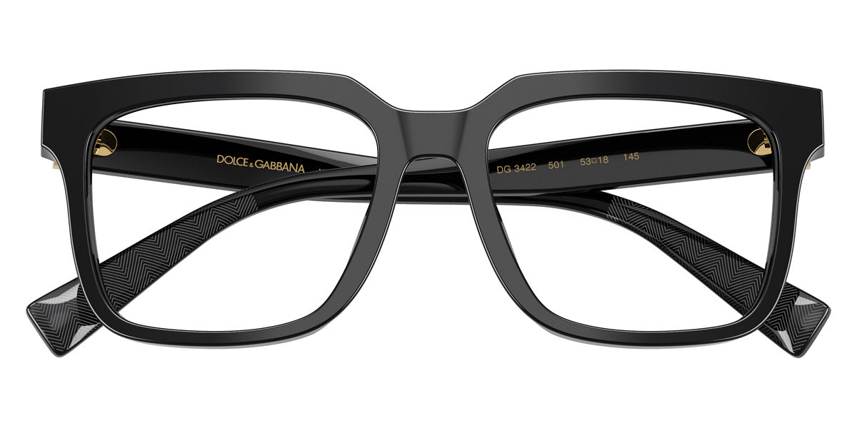 DOLCE & GABBANA EYEGLASSES - DG3422 501 53 - Black