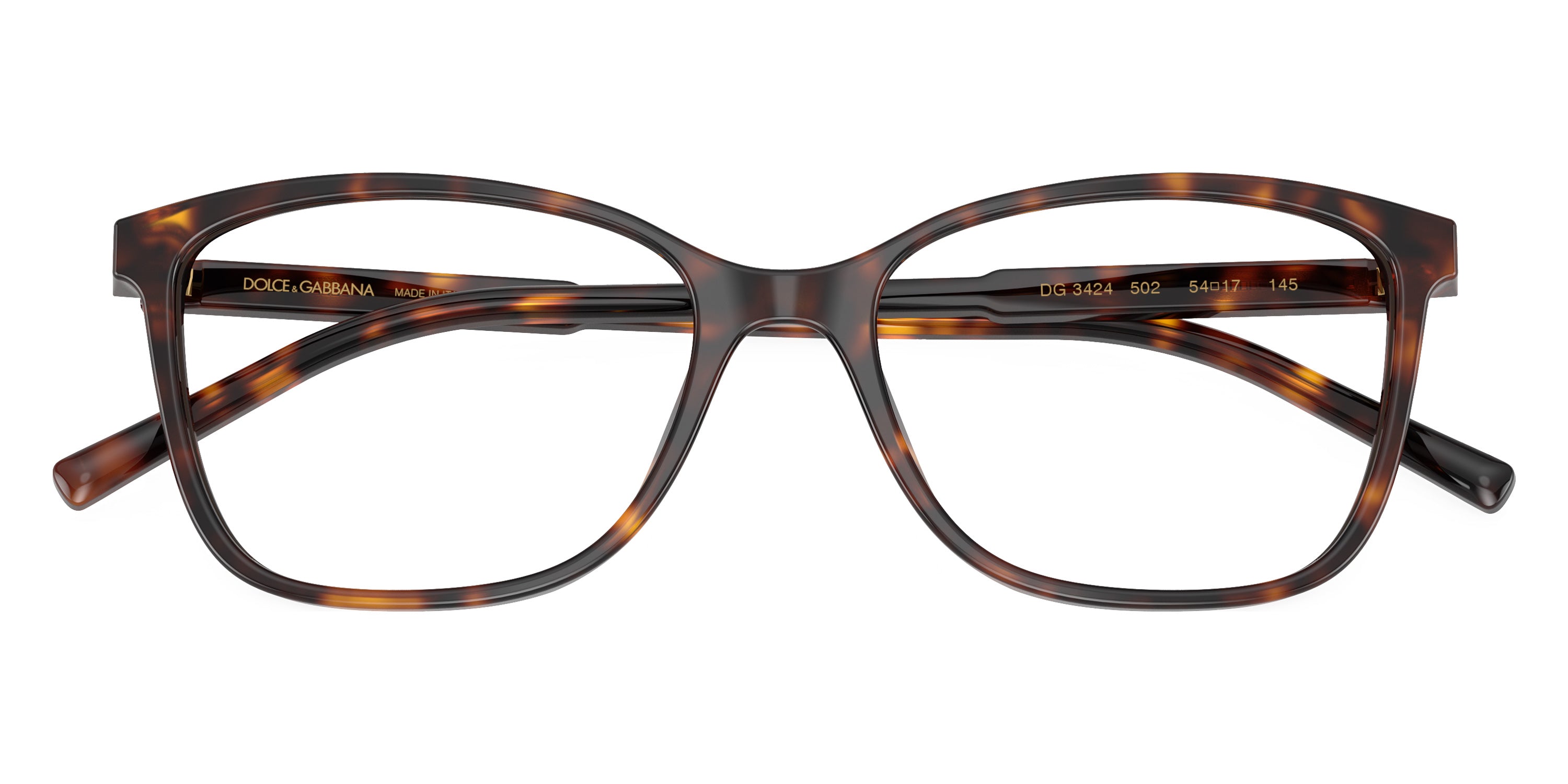 DOLCE & GABBANA EYEGLASSES - DG3424 502 54 - Havana