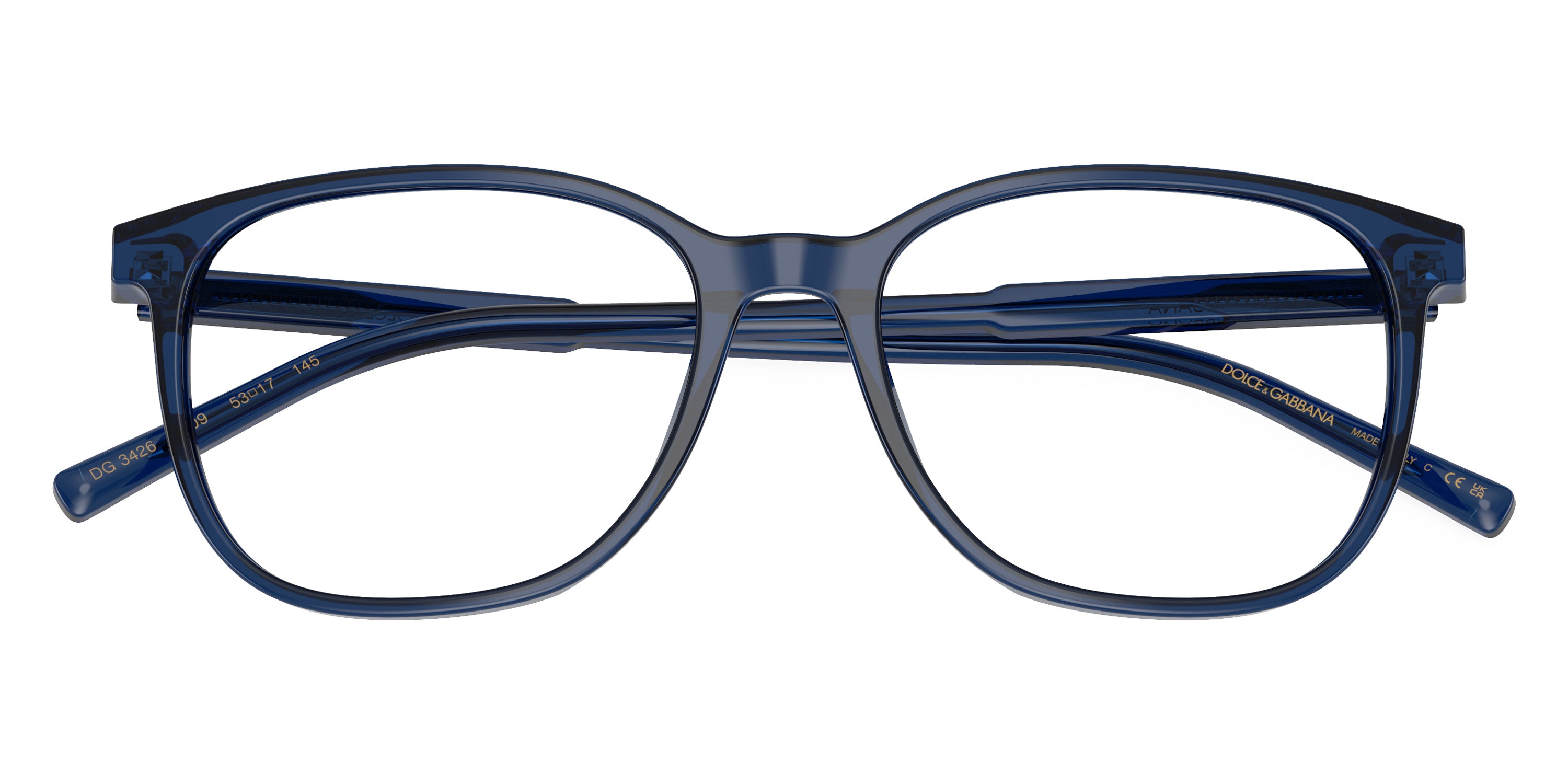 DOLCE & GABBANA EYEGLASSES - DG3426 3009 53 - Transparent Blue