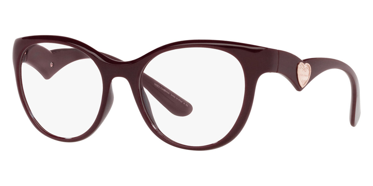 DOLCE & GABBANA EYEGLASSES - DG5069 3285 53 - Transparent Bordeaux