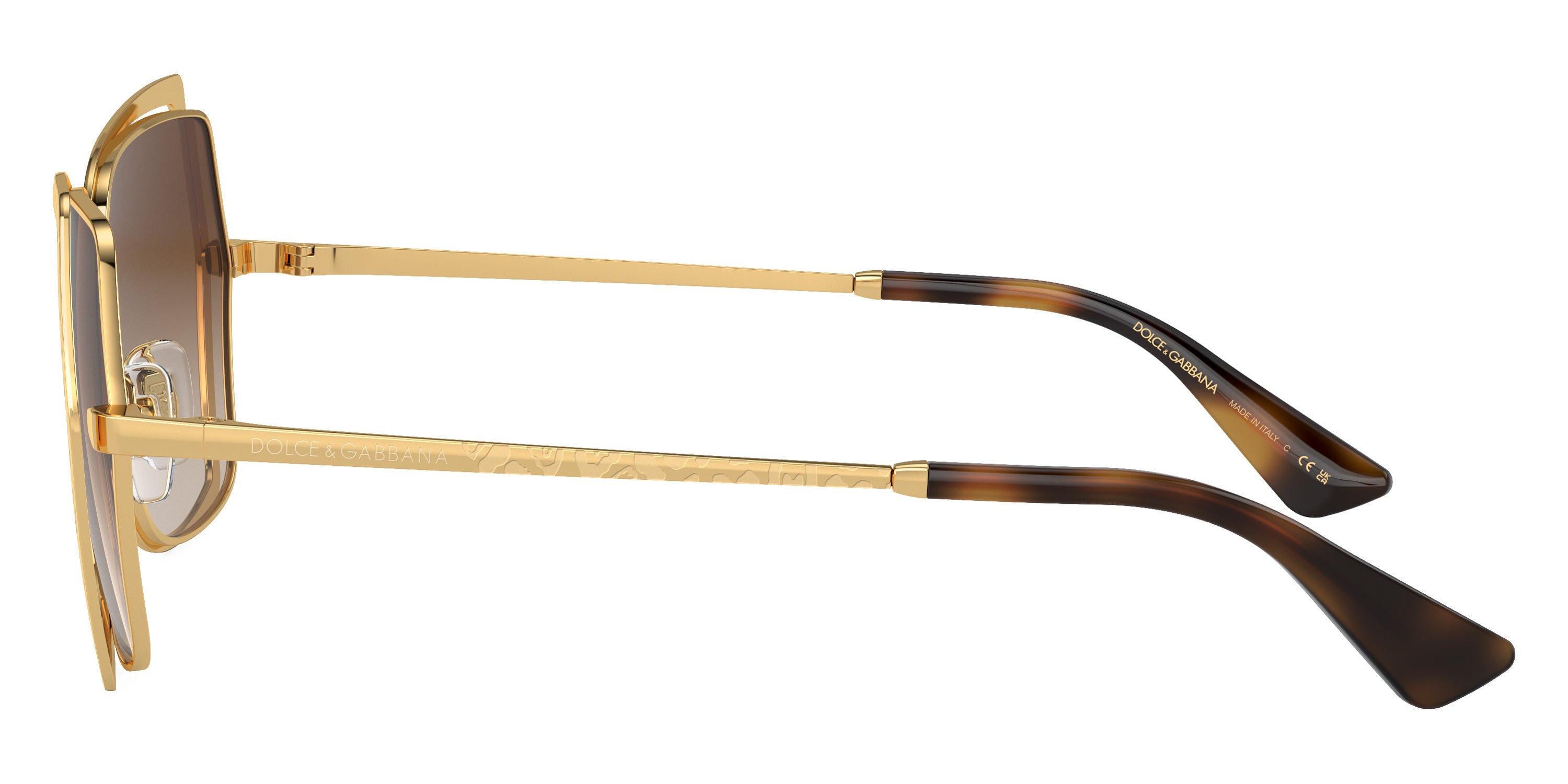 DOLCE & GABBANA SUNGLASSES - DG2306 02/13 55 - Gold