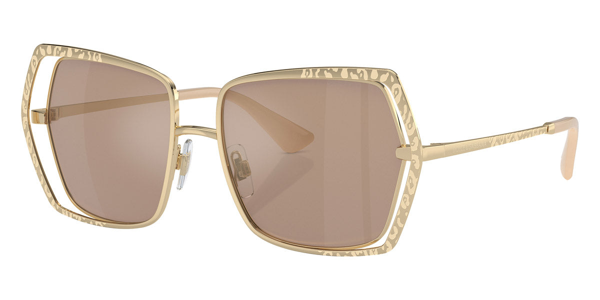 DOLCE & GABBANA SUNGLASSES - DG2306 488/5A 55 - Pale Gold