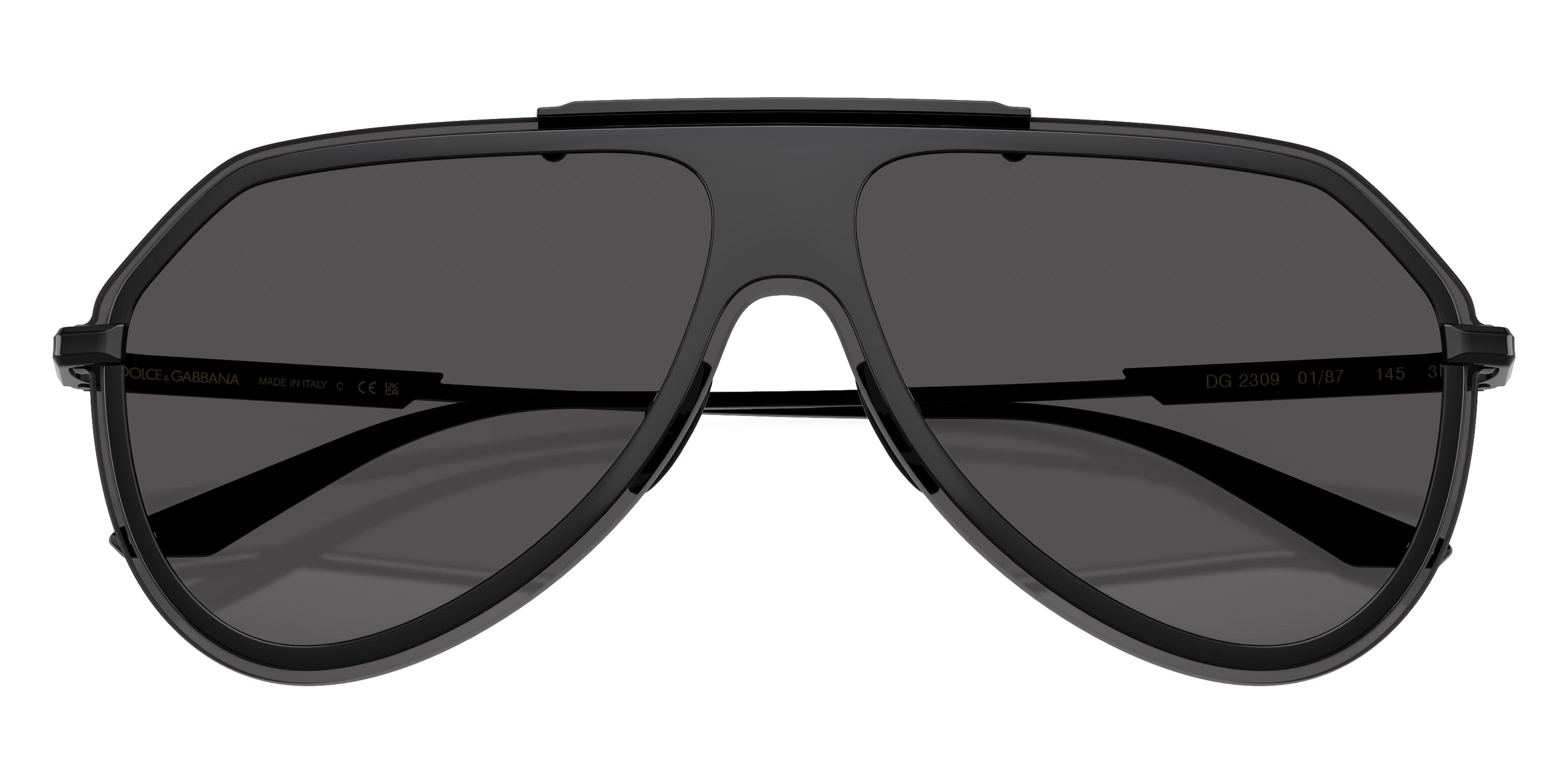 DOLCE & GABBANA SUNGLASSES - DG2309 01/87 143 - Black