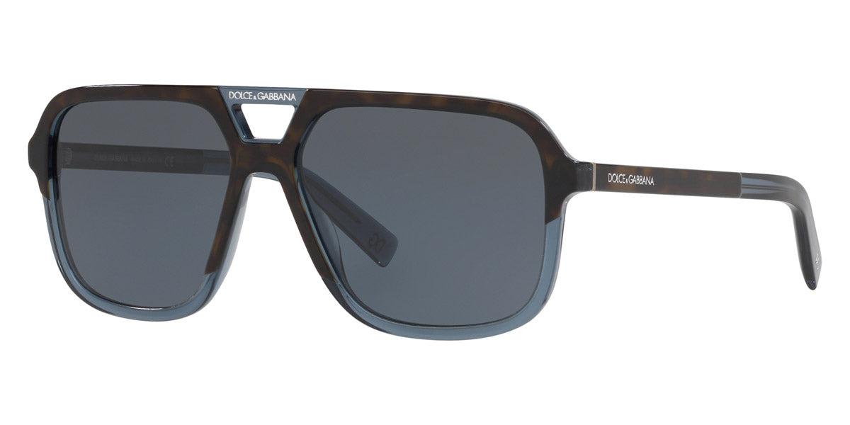 DOLCE & GABBANA SUNGLASSES - DG4354 320980 58 - Havana/Transparent Blue