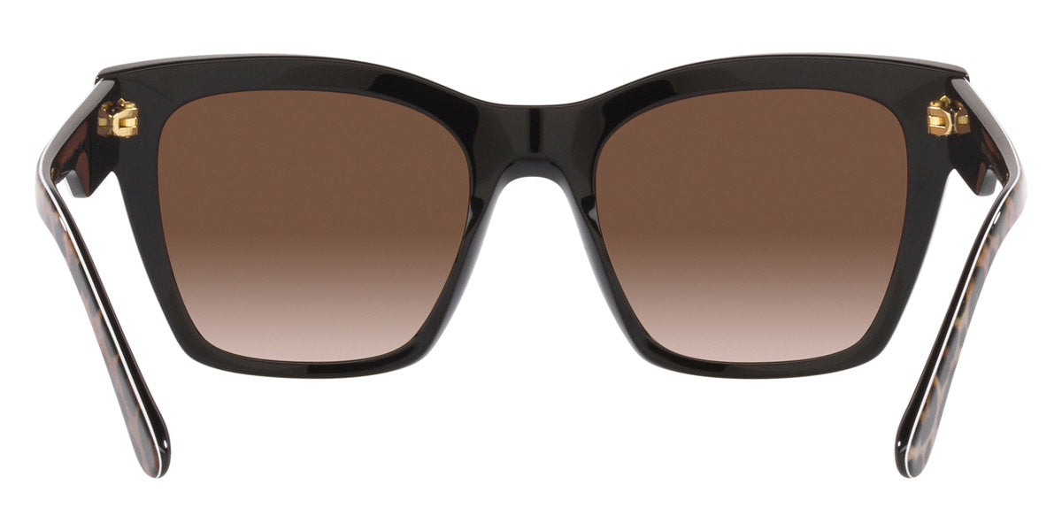 DOLCE & GABBANA SUNGLASSES - DG4384 316313 53 - Leopard Brown on Black